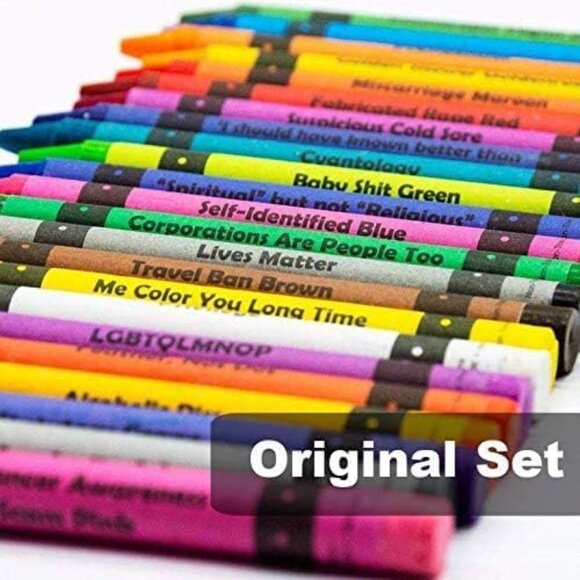 BOX OF Sarcastic Offensive CRAYONS -Witty Insult Gag Gift Fun Humor Funny NEW - Picture 11 of 13